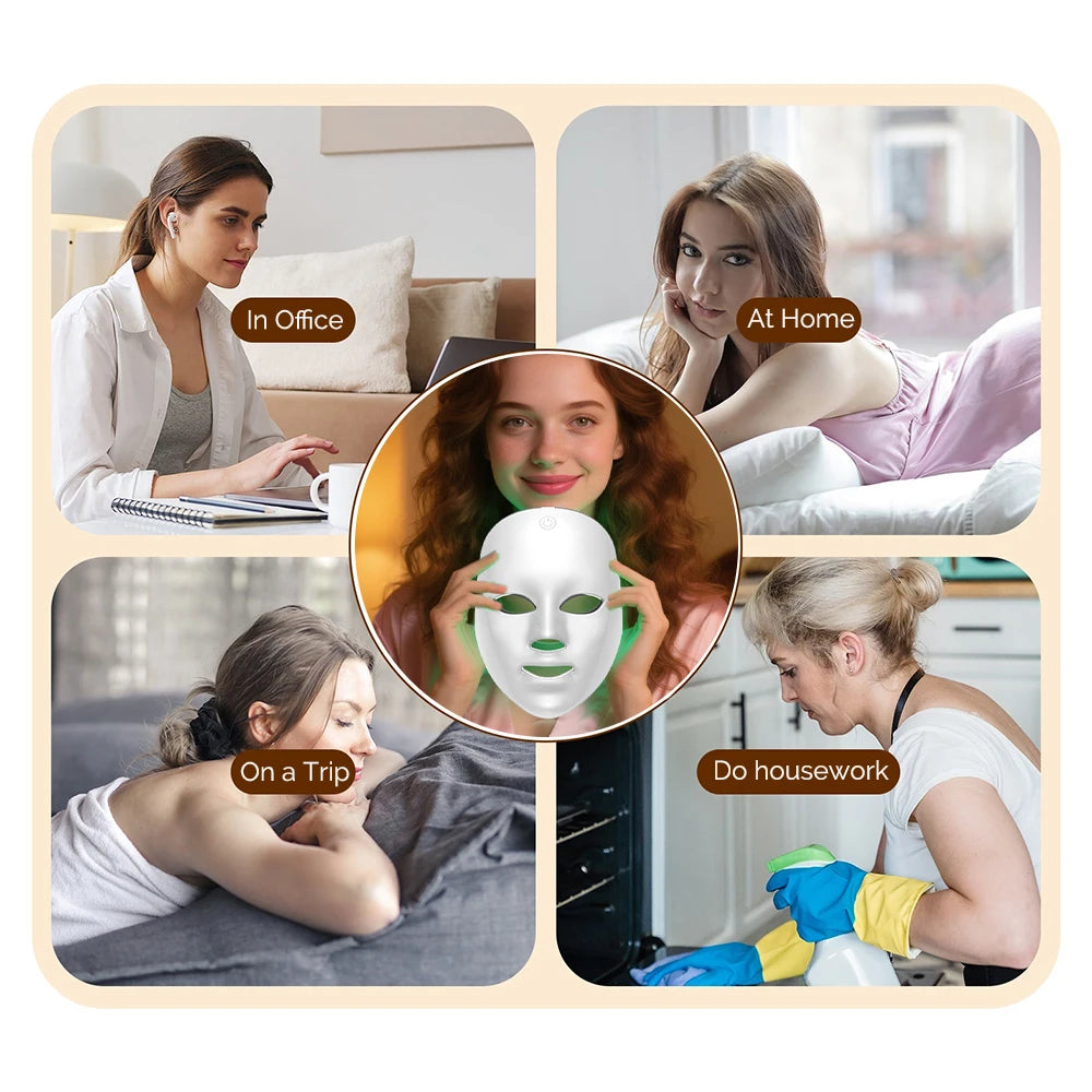 7-Color LED Face Mask