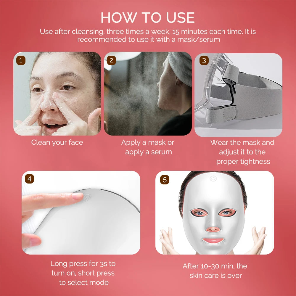 7-Color LED Face Mask