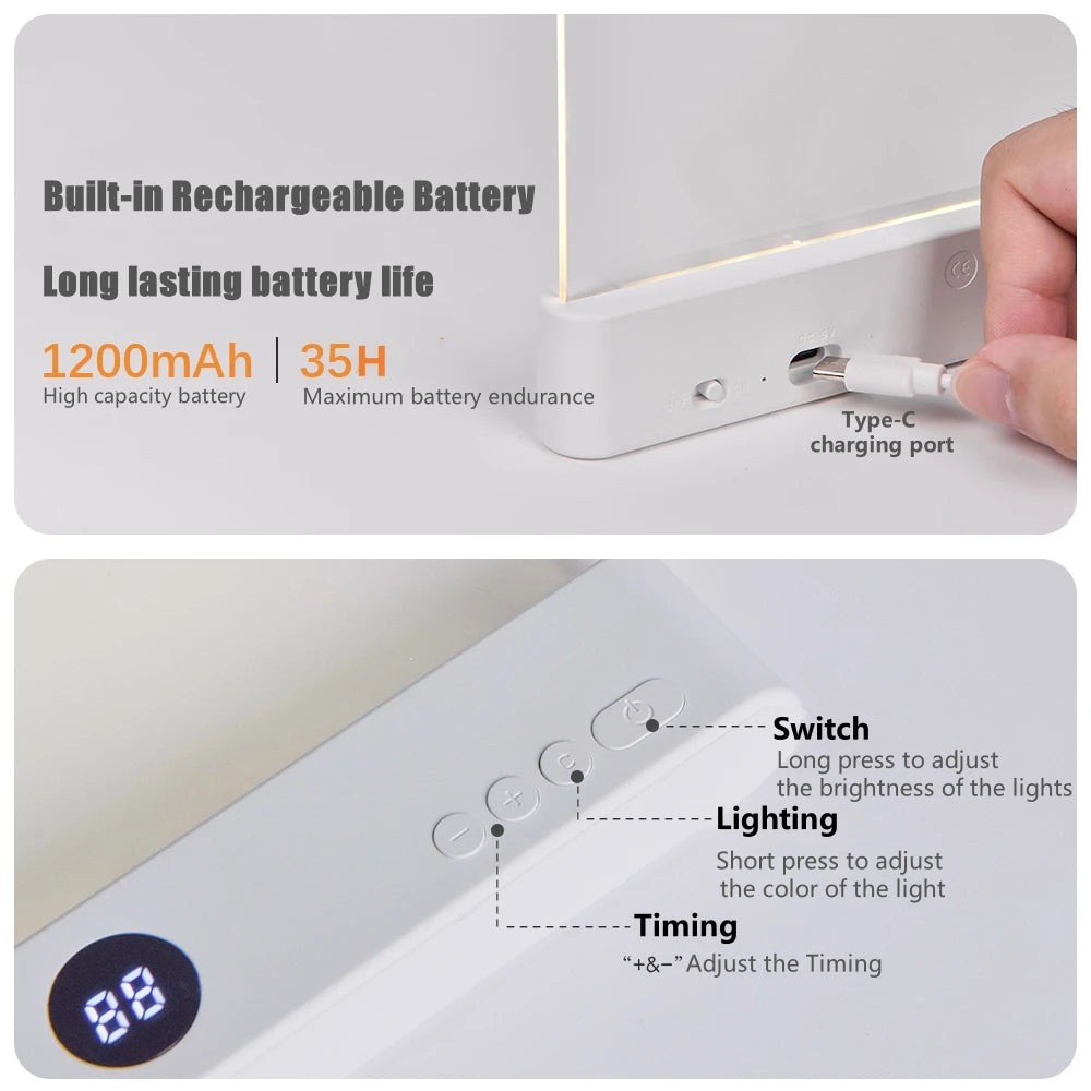 LED Flat Panel Book Light