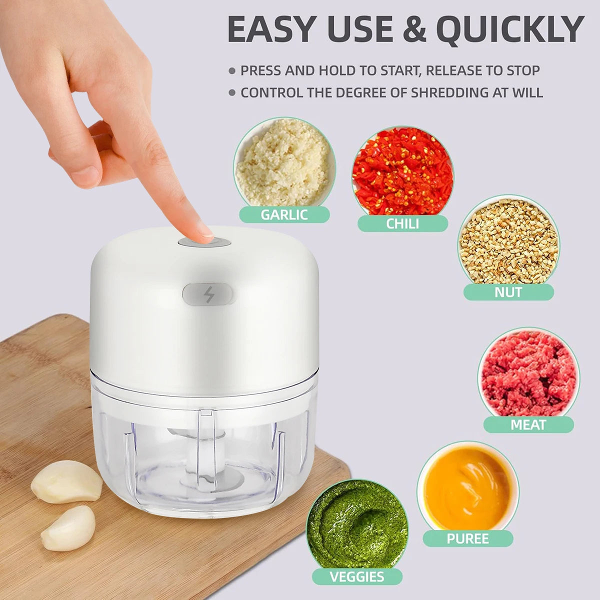 Wireless Garlic Chopper