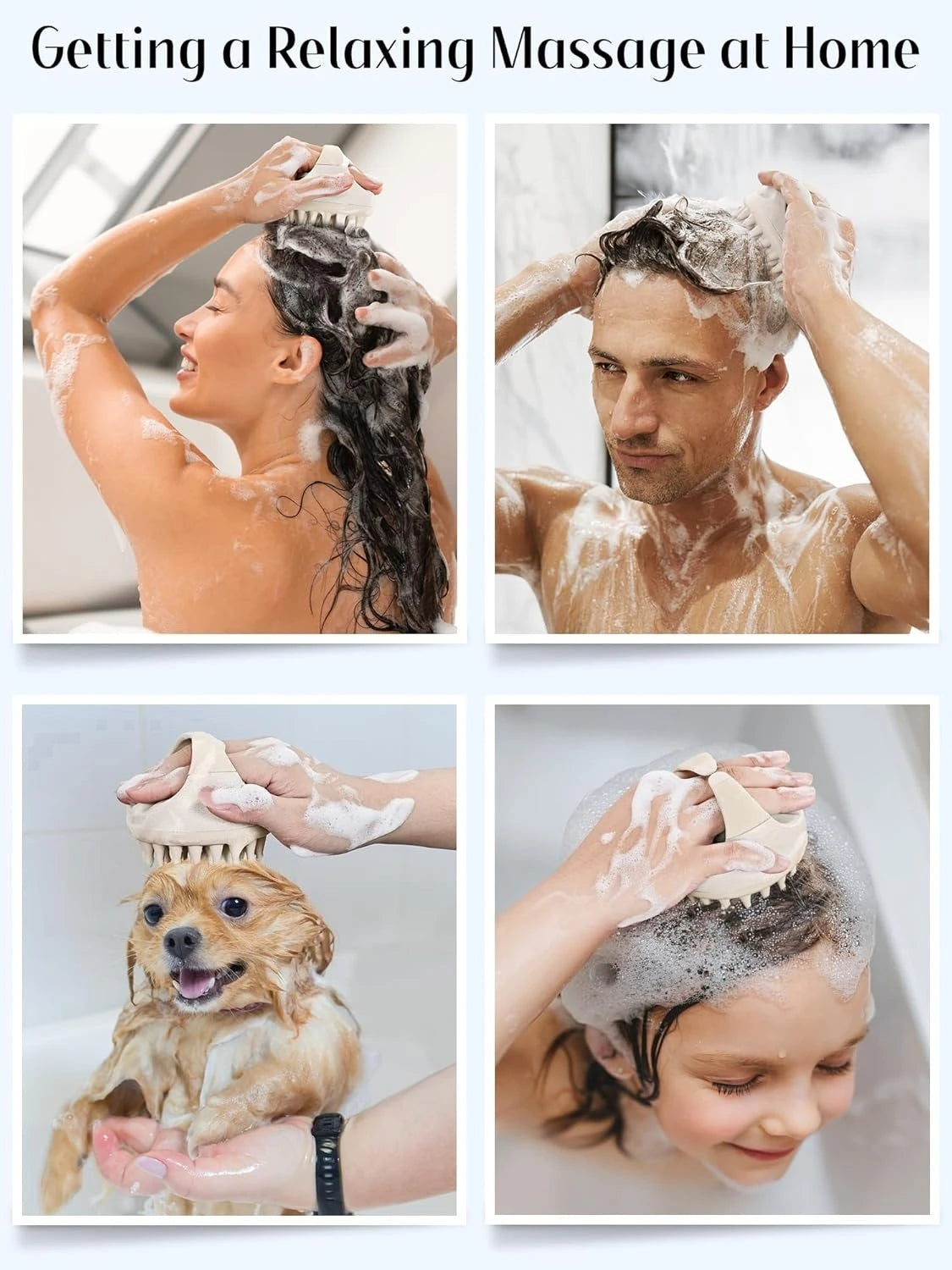 Scalp Massage Shampoo Brush