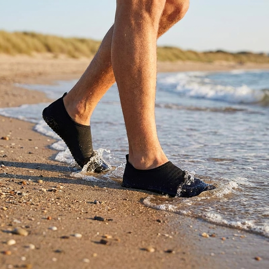 Lifestyle - 1Pair Wading Shoes Quick-drying Beach Barefoot Shoes Men Women Anti-slip Swimming Slippers Seaside S