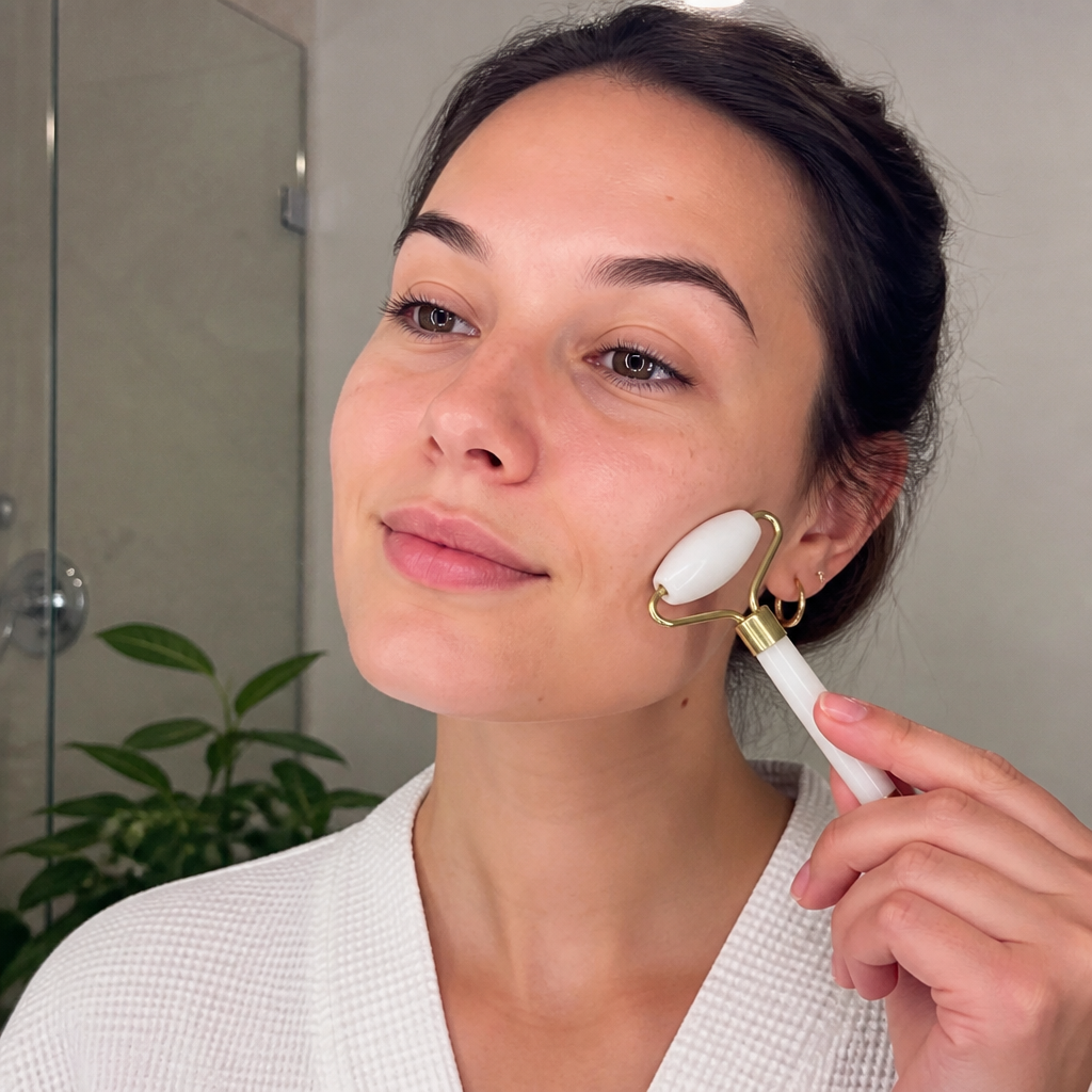 Jade Gua Sha Roller Set